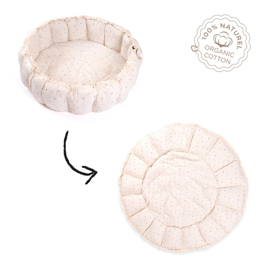 Organic babyspeelkleed & cocon - moon