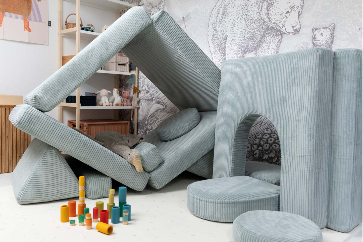Play Sofa Pure Corduroy - Peppermint