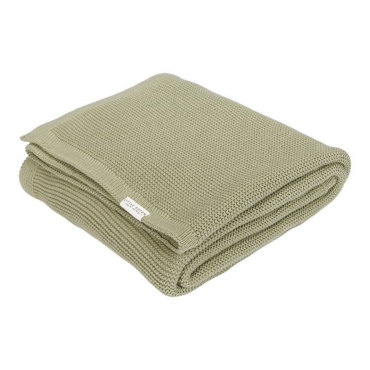 Knit wiegdeken Olive