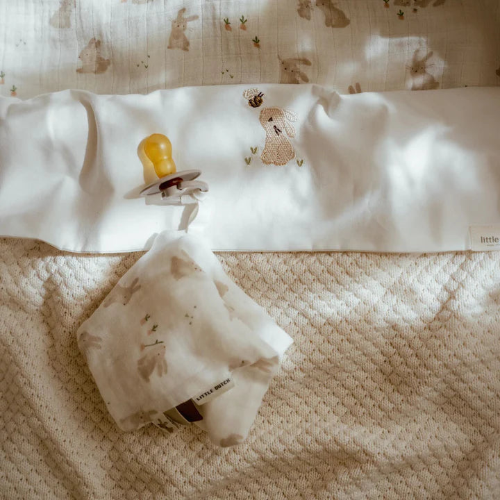 Speendoekje - Wit - Newborn Naturals - Baby Bunny