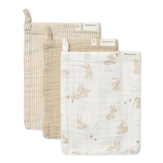 Washandjes set (3-pack) - Baby Bunny