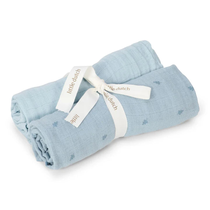 Swaddle - Blauw - Essentials (2-pack)