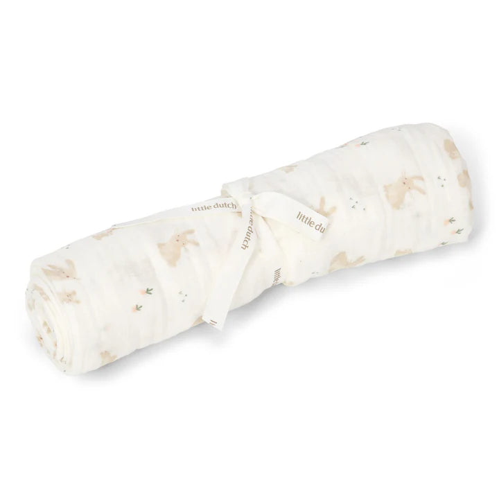 Swaddle - Wit - 120 cm - Newborn Naturals - Baby Bunny