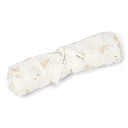 Swaddle - Wit - 120 cm - Newborn Naturals - Baby Bunny