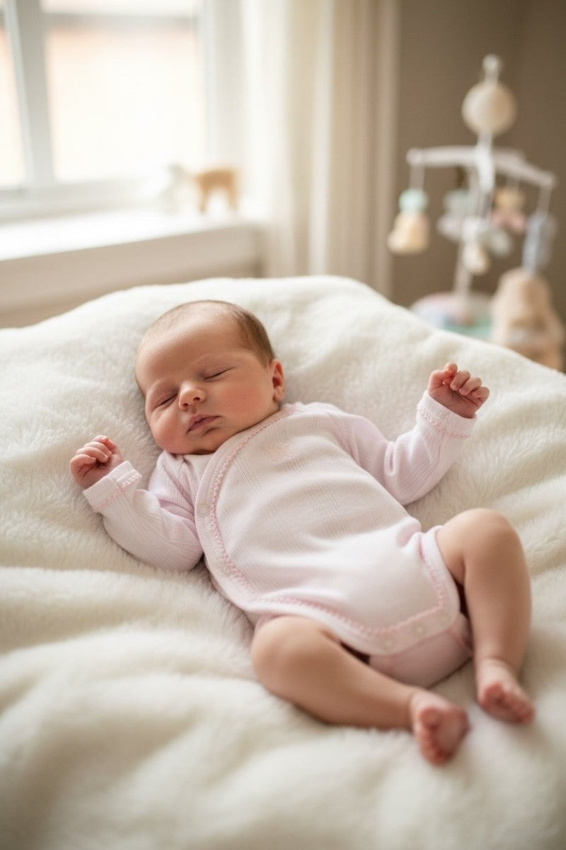 Overslag Romper/Body LM Teddy Pink