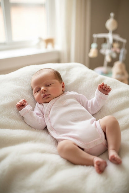 Overslag Romper/Body LM Teddy Pink